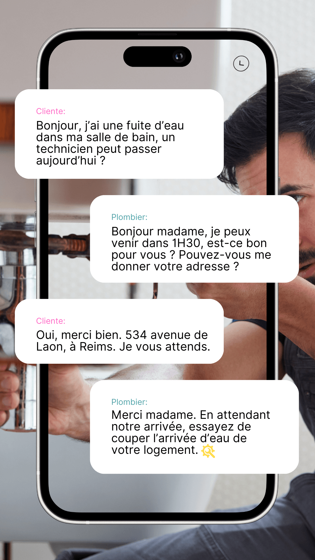 chatbot plombier