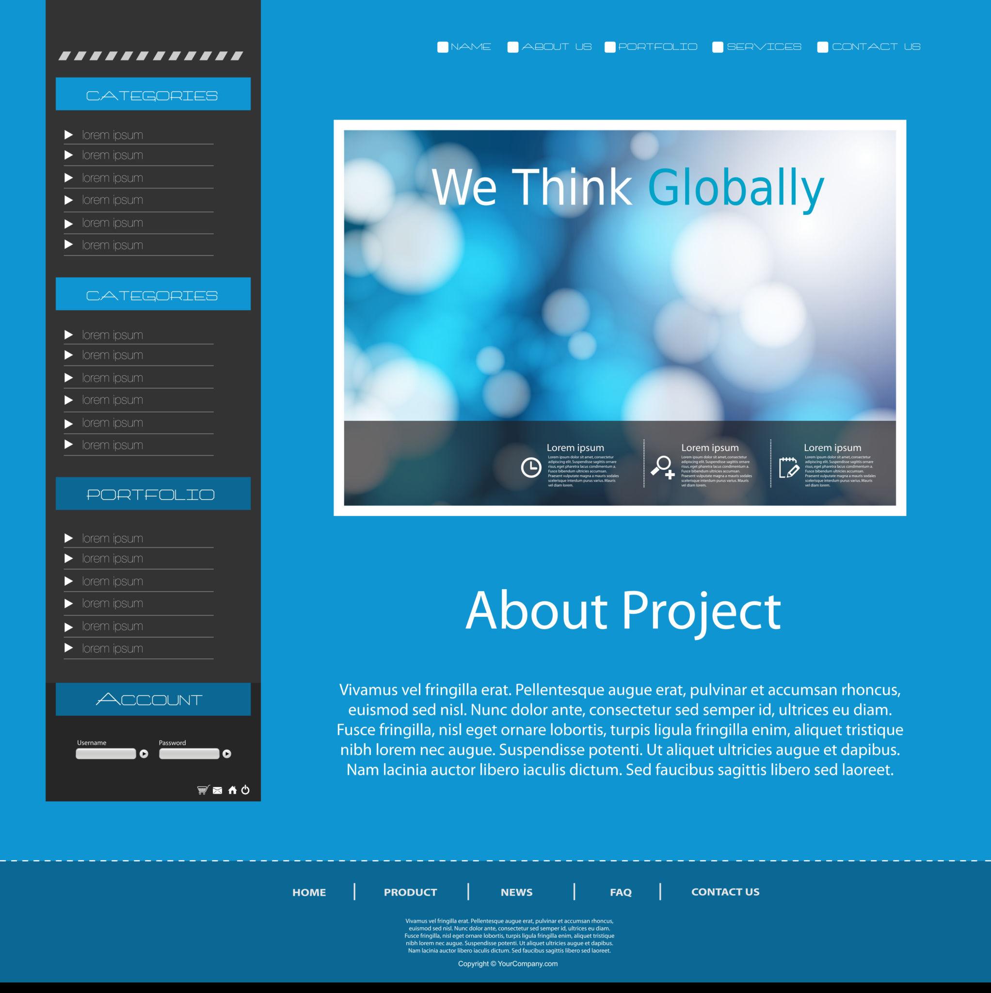 Création refonte site internet template
